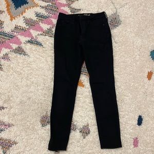 High rise skinny jeans